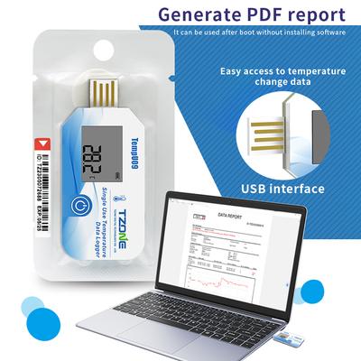 Digital USB Humidity Temperature Data Logger High-precision Temperature Recorder for Refrigerated Transport