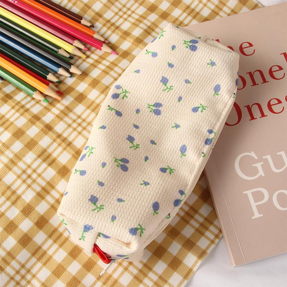 Women Stationery Makeup Bag Pen Box Pen Holder Pencil Cases Pencil Bag Small Flowers Storage Bags