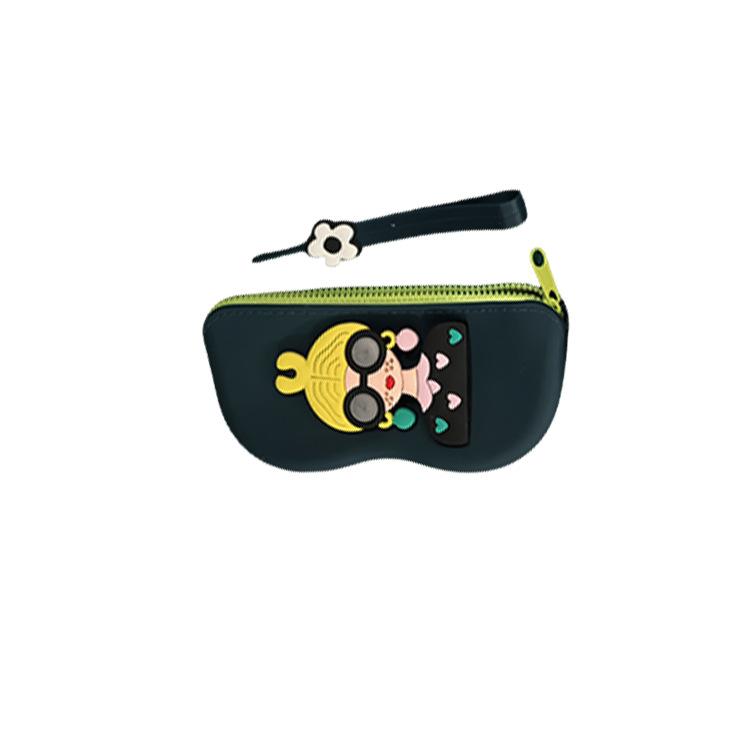 1Pc New Silicone Glasses Bag Portable Fashion DIY Sunglasses Sunglasses Protection Glasses Case Hanging Bag Glasses Bag