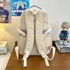 School bag 2025 new large-capacity multi-compartment Korean version color matching, junior high school student school bag versatile leisure