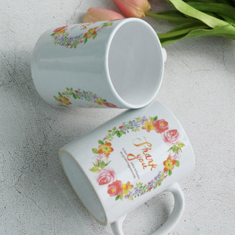 

tm244-Design Mug 2p-Thank You Flower Wreath