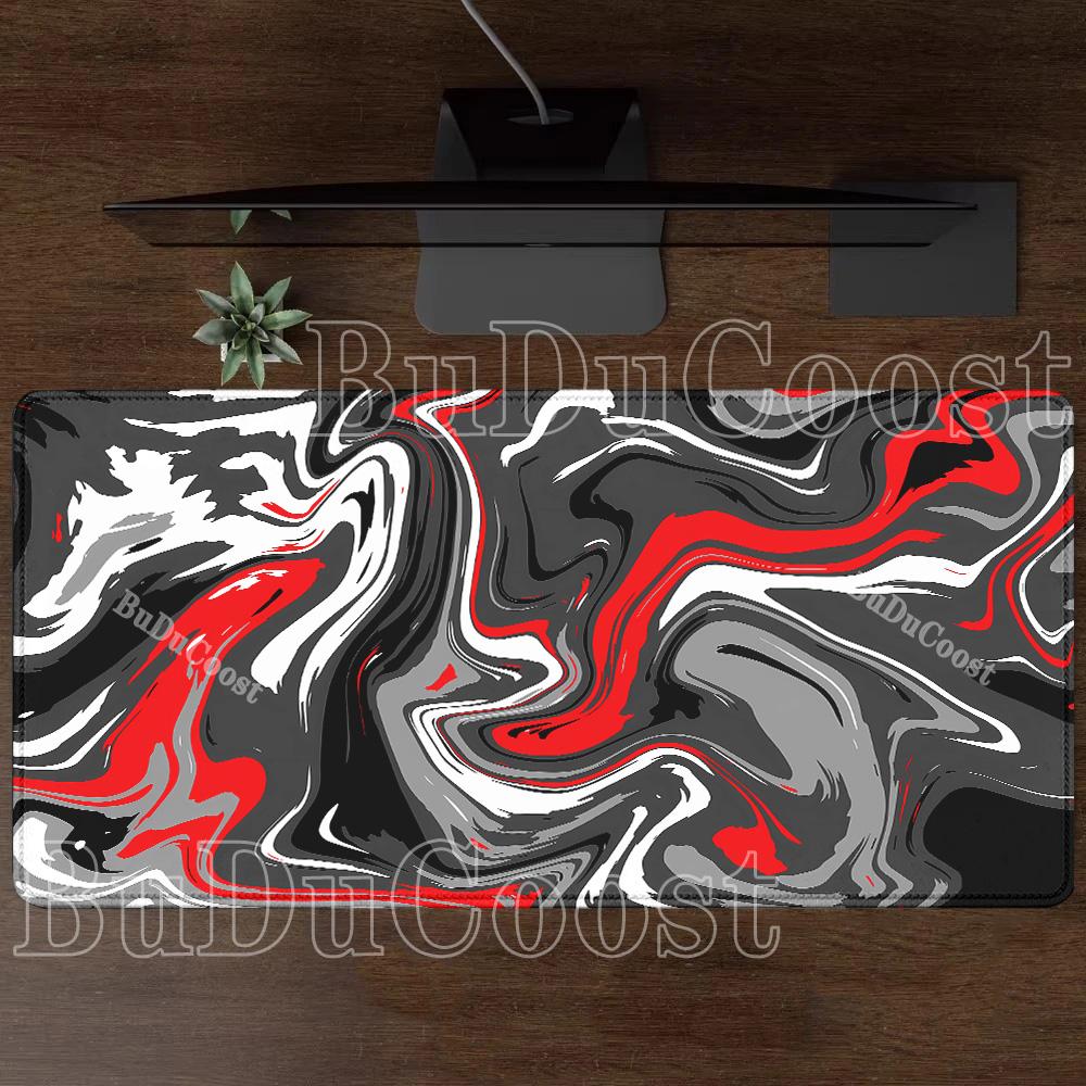 Gaming Strata Liquid Fluid Mouse Pad Art Swirl Large Keyboards HD Printing PC Computer Laptop Anime Office Keyboard XXL Desk Mat