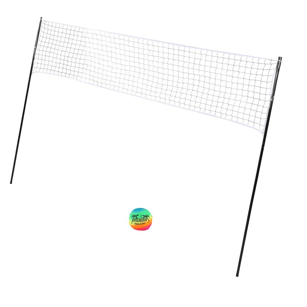 Outdoor Portable Volleyball Net Set System Portable Volleyball Set Professional Complete Net System for Outdoor Beach Backyard
