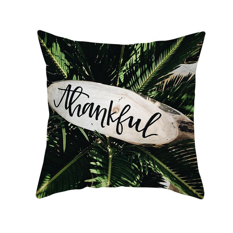 Jasne rośliny tropikalne Letnie artykuły domowe Shopee Dekoracja domu Poszewka na poduszkę z brzoskwiniowej skóry Poduszka