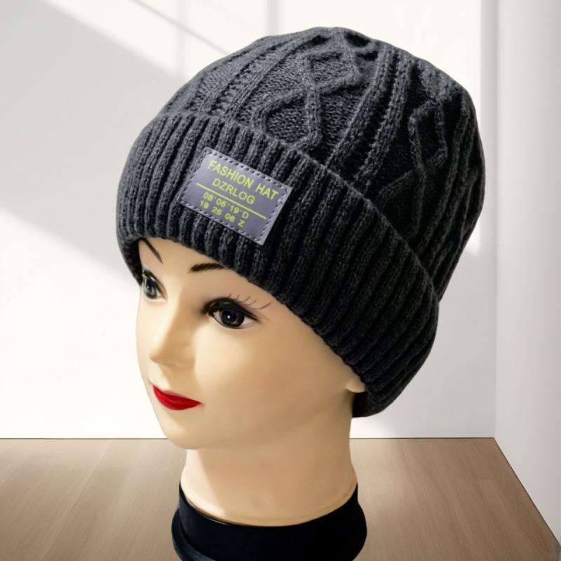 

Новые зимние шапки для мужчин и женщин с плюшевой подкладкой и утолщенные шерстяные шапки, непродуваемые и теплые, модные вязаные шапки с защитой ушей