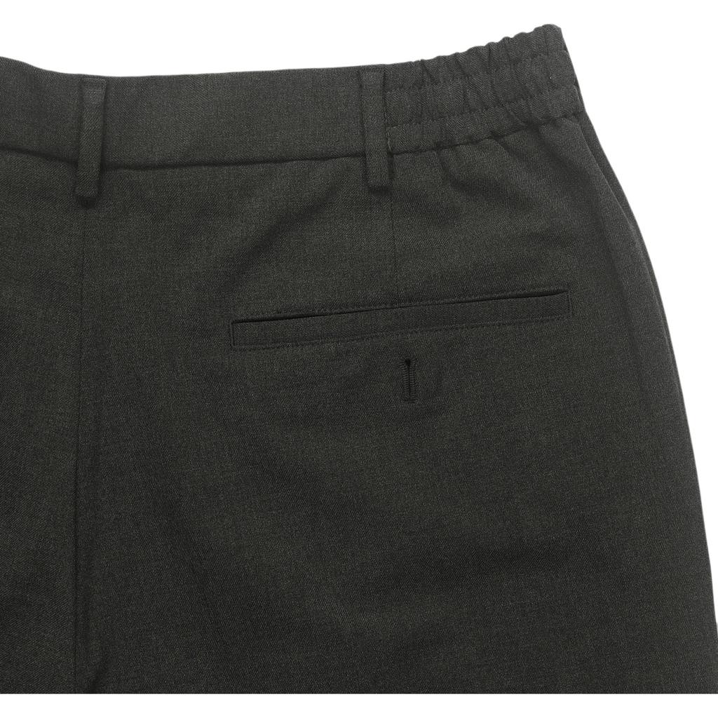 Uniqlo Solid Color Pleated Straight Loose Casual Pants Men Pants Lead-Gray 462197-06