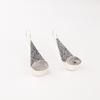 Natural Black Rutile 925 Sterling Silver Jewelry Handmade Earrings 1.9" For Gift EE-165-28