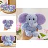 Soft Elephant Keychain Toy With Key Ring For Birthday Present