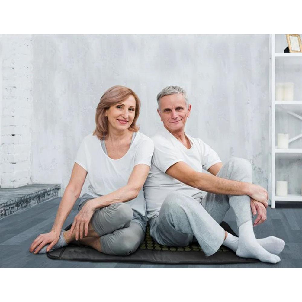 1.9x0.6m Far Infrared Tourmaline Germanium Stone Heating Pad Electric Hot Stones Wellness Mattress for Back Comfort and Relaxation