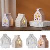 Poppy DIY Scented Gypsum LOVE Peace Dove Hollow House Night Light Silicone Mold Candlestick Ornament