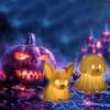 Halloween Dachshund Ghost Lamp, Halloween French Bulldog Glowing Ghost Figurine, Cute Dog Display Statue Nightlight Decorations
