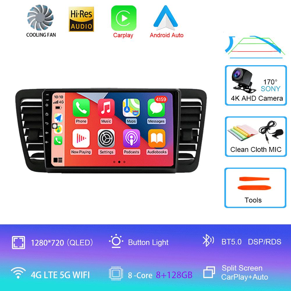 Android 14 For Subaru Outback 3 Legacy 4 2004 2005 - 2009 Auto Car Radio Video Multimedia Player Navigation GPS Carplay 2Din DVD