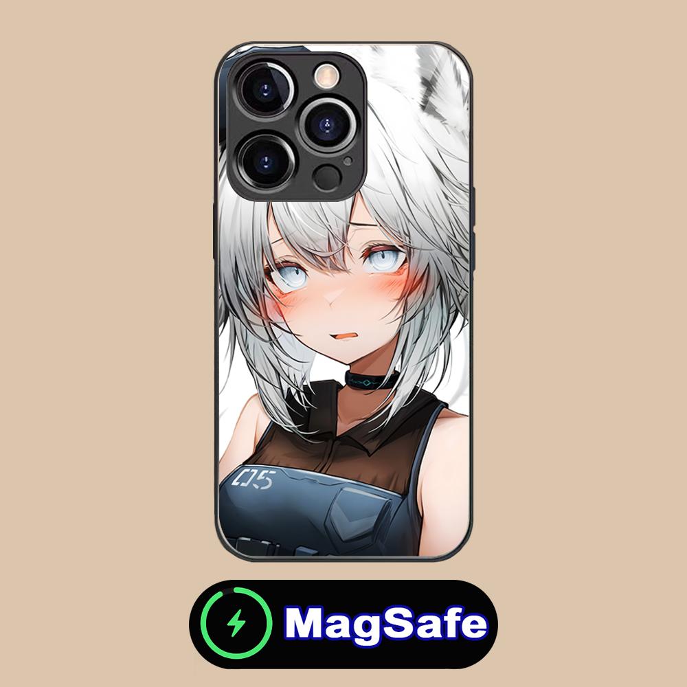 

Чехол для мобильного телефона Arknights Grani из стекла MagSafe для iPhone 17 16 15 14 13 12 11 Air Pro Max Plus Mini Цветной чехол iPhone 11 Pro Max