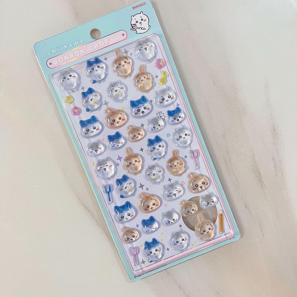 Jiji & Kawa 3D Crystal Jelly Stickers - Cute Jiji Usagi Pui Pui Case & Tablet Decoration
