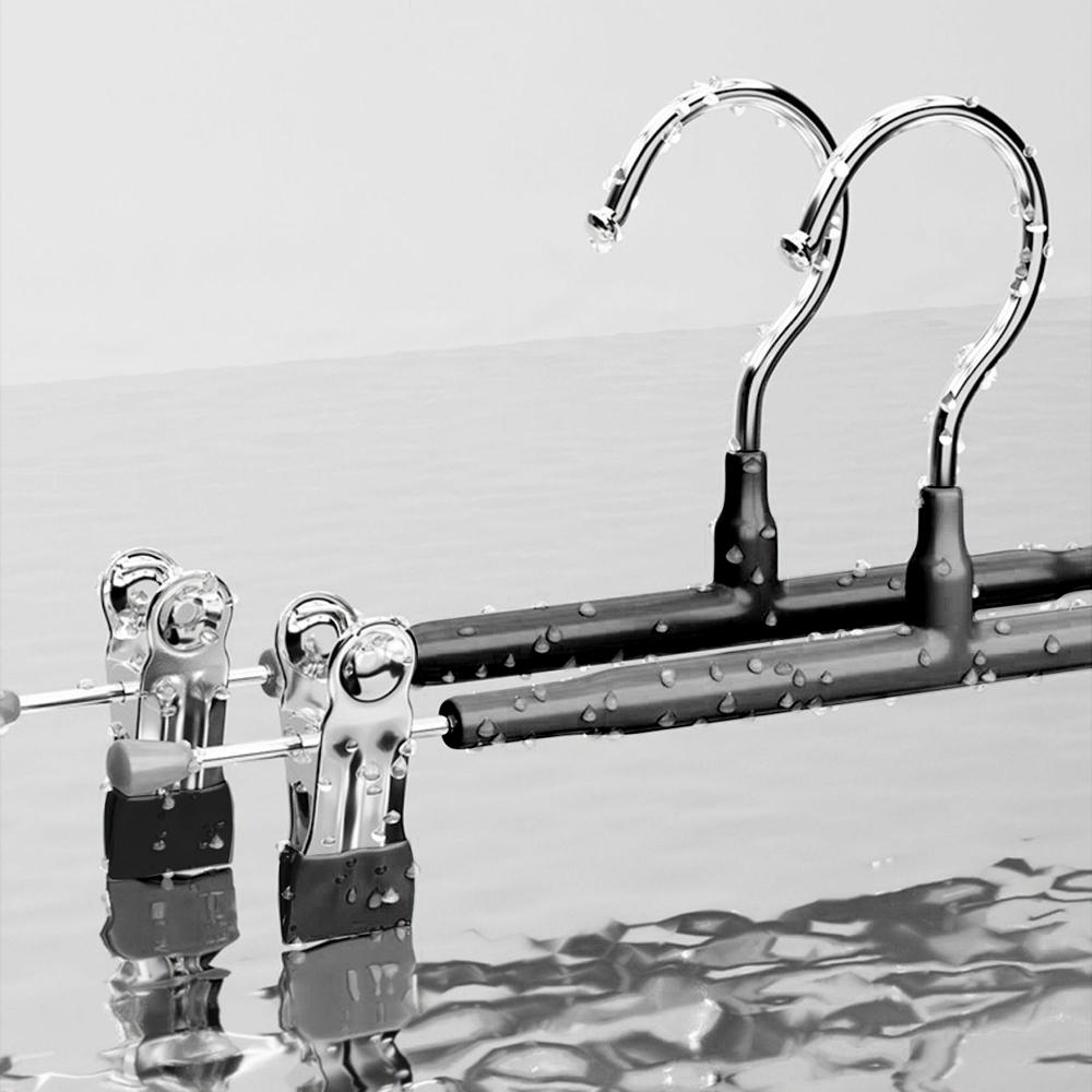 10Pcs Rack Clip Anti-slip Pants Hanger Stainless Steel Wardrobe Clip Clothespin Pants Clamp Skirt Socks Storage Clothes Hanger