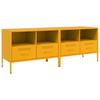 TV Cabinets (2 Pcs) Mustard Yellow 68 X 39 X 50.5 Cm Steel