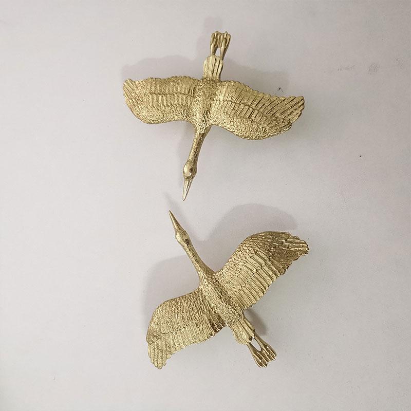 1PC Creative Single Hole Brass Dresser Drawer Pull Wardrobe Cabinet Knob Wild Goose Door Handle