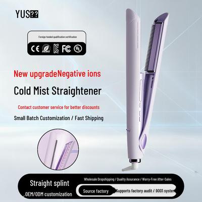 Dual Function Cold Mist Steam Straightener & Curler: Long-lasting Styling Without Hair Damage