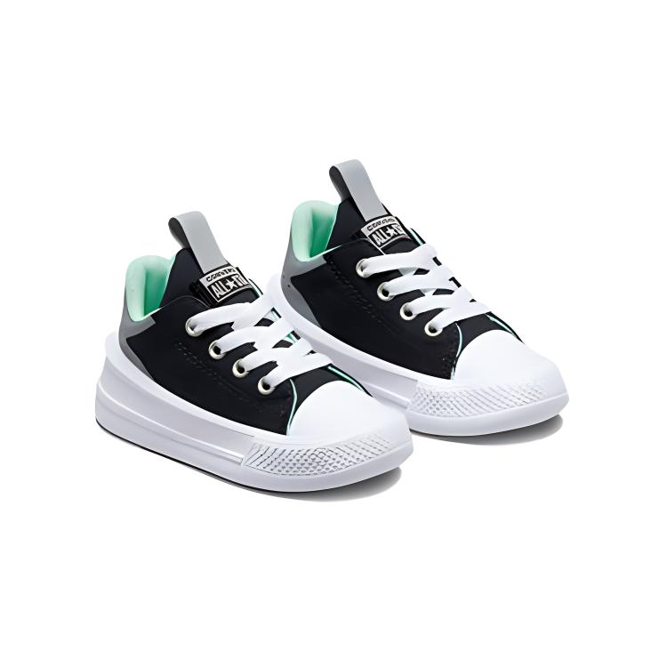 Converse Soft Sole Comfortable Simple Breathable Low Top Canvas Shoes Baby Sneakers Black A01030C