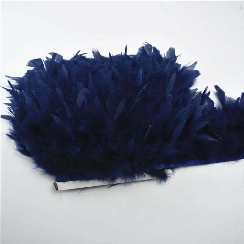 Colored Fluffy Turkey Feathers Trim Tassel Fringe Ribbon Marabou Feather Tape Boa Sewing Costume Clothing Accessories Decoration