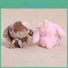 Animal Plush Keyring With Flower Hat And Bow For Kids And Teens Gift