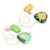 Water Shooting Toy for Kids 1000ml Capacity Backpack Cartoon Electric Water Sprayer for Outdoor Camp