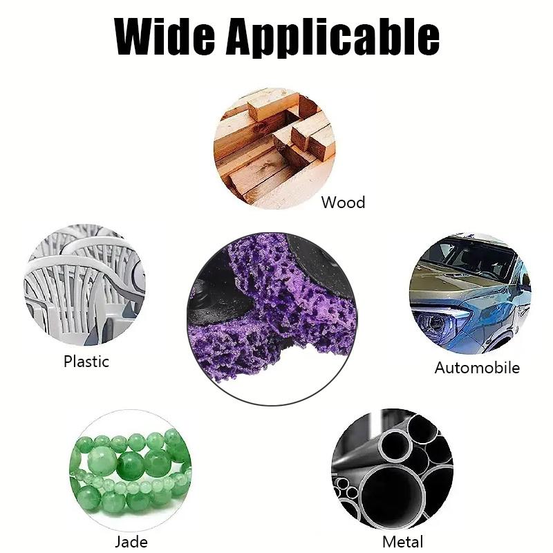 10/21Pcs 2-Inch Polishing Strip Discs Wheel Set with Holder for Paint Removal Grinding Clean Surface Preparation