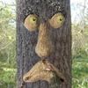 Cross-border Bark Glow Tree Monster Face Resin Ornament - Creative Easter Outdoor Decoration