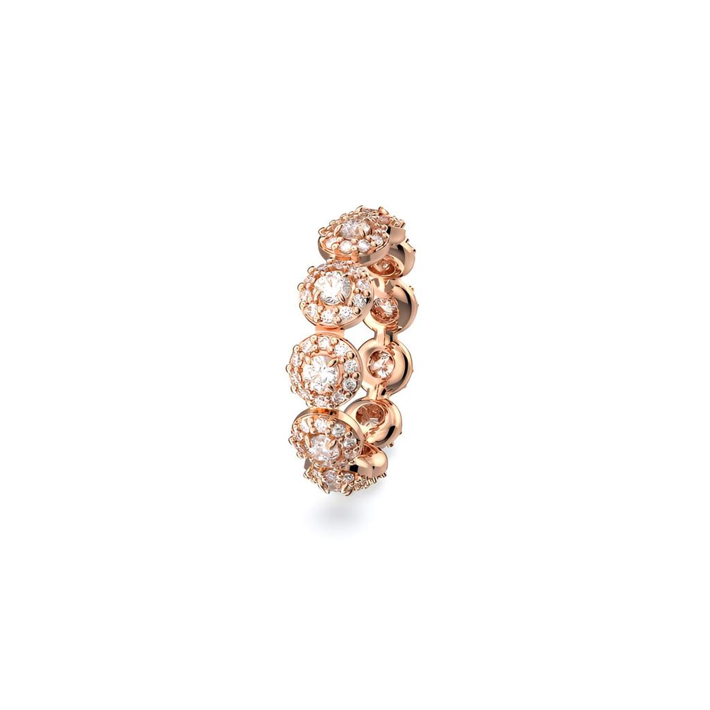 Swarovski Una Angelic Round Cut Design Rose Gold Ring Women Rings 5636274