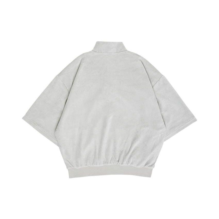 Adidas Trefoil Chapter 02 Sweatshirt with Logo Print and 3/4 Sleeve Unisex Sweatshirt Metallic-Grey IA1990