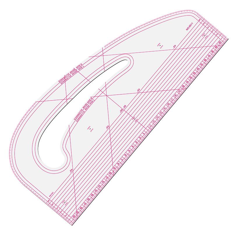 Multi-Functional Curve & Straight Ruler for Professional Pattern Making, Grading, and Cutting in Sewing