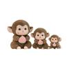 Soft Cute Peach Monkey Plush Toys Children's Sleeping Pillow Wedding Event Gifts Little Monkey Ornaments