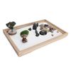 Sand Garden Kit Zen Japanese Mini Meditation Tabletop Decoration Accessory for Home Office