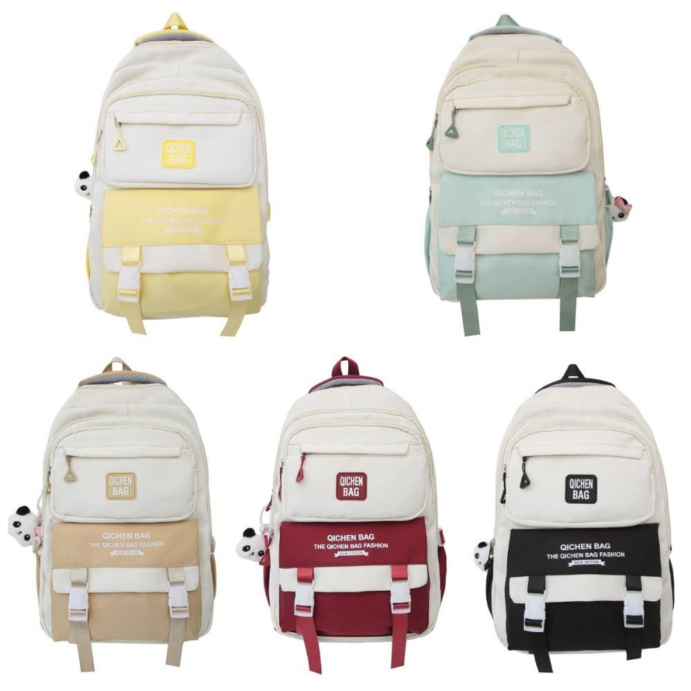 Waterproof Students School Bags Large Capacity Girls' Shoulder Bag Computer Backpack School