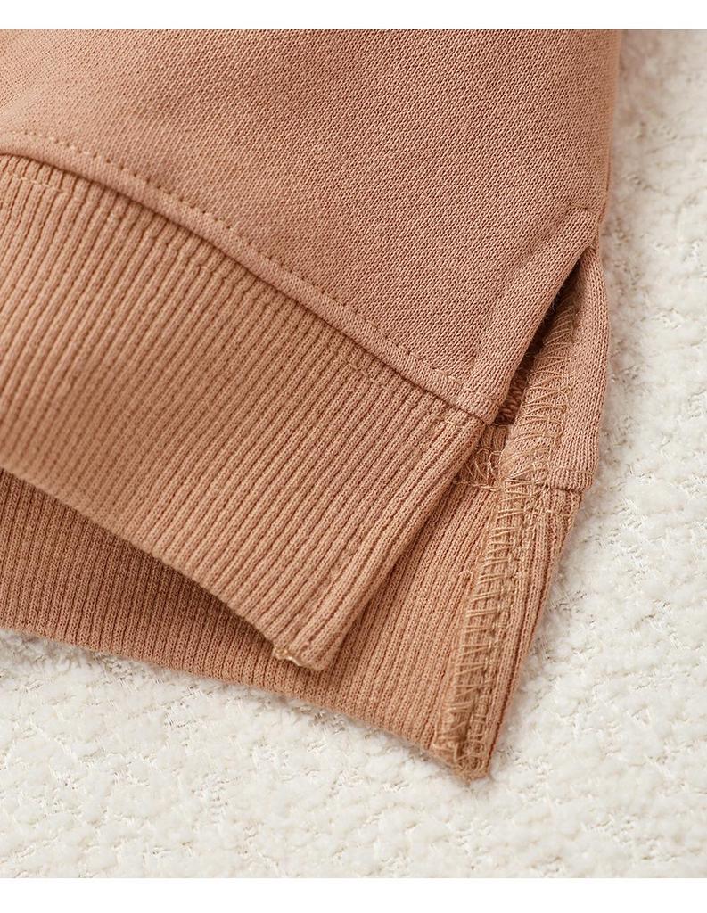 Kid's Unisex Cotton Round Neck Long Sleeve Hoodie - Winter 2025 Collection, Comfortable & Stylish