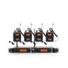XTUGA RW2080 UHF Dual-Channel Wireless In-Ear Monitor System with Rackmount 2U Transmitter for Stage and Recording