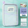 L-shaped School Organizer Bag for Students: Subject-wise Storage for Books, Homework, and Test Papers.