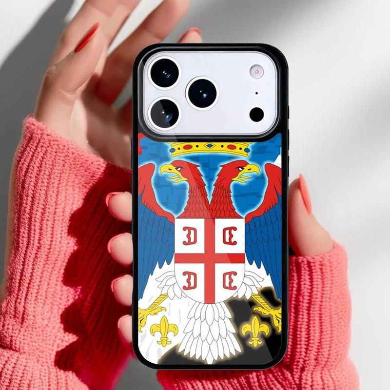 Serbia Flag Soft Phone Case for iPhone 17 Air 16e 15 14 13 Pro Max Back Cover for 12 11 Pro Coque