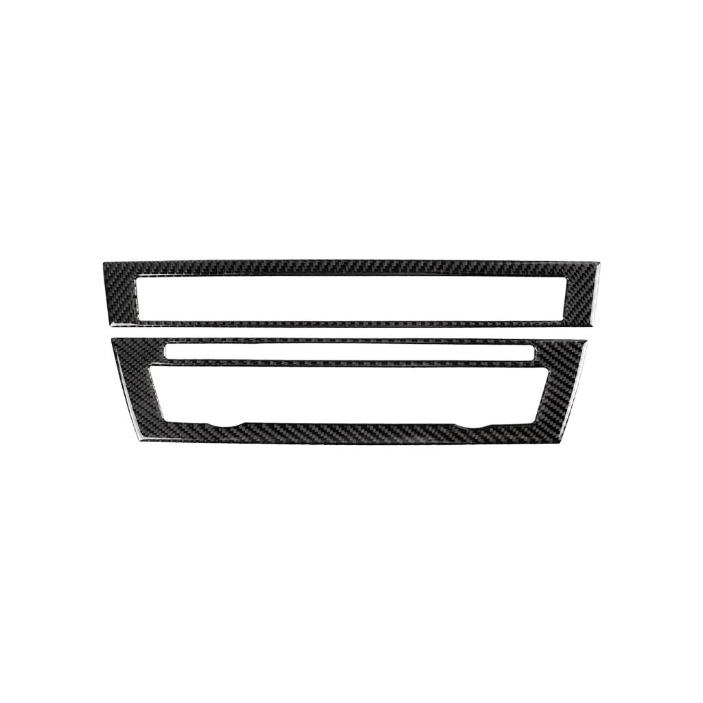 For BMW 5 Series F10 2011-2017 Carbon Fiber Central CD Air Conditioning Control Panel Trim Cover Car Interior Decoration