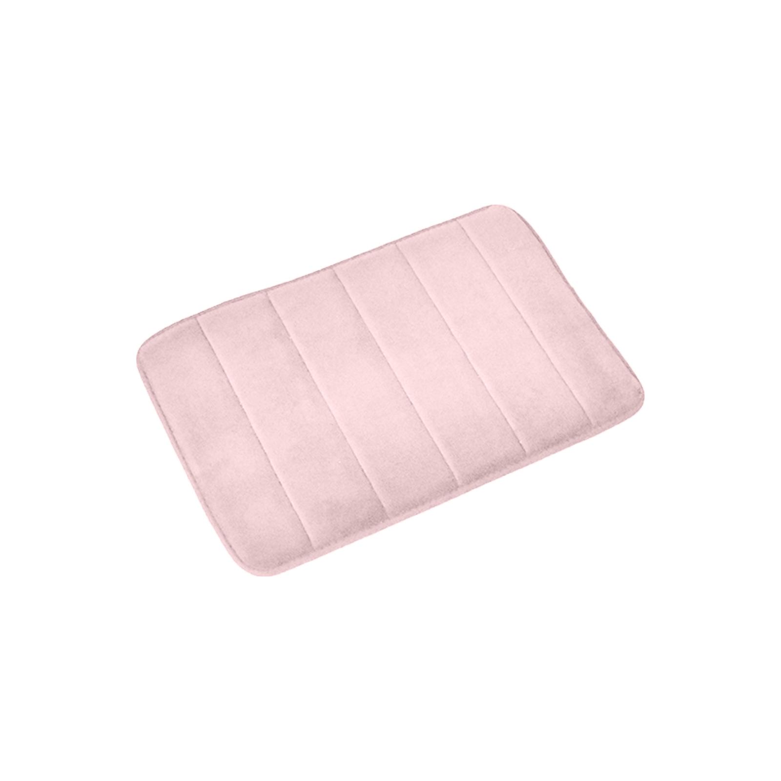 

Memory Foam Bath Mat Super Soft Absorbent Bathroom Carpet - Quick Drying Bathtub Shower Machine Washable Floor Carpet розовый