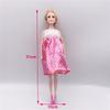 New Handmade 30cm Pregnant Mom with One Baby In Her Belly Doll Girl's Toy Doll with Pink Dress for Girl Color Box Game