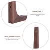 1Pcs Black Walnut Solid Wood Shelf Bracket Wall Mount Holder Heavy Duty Support Coffee Color Rustic Shelf Support