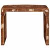 Side Table Brown 60 X 35 X 46 Cm Solid Upcycled Wood