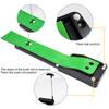 Putting Green Indoor Set Mini Putting Ball Pad with Ball Return/2 Holes Golf Putting Training Mat Golf Putting Alignment Aid Pad