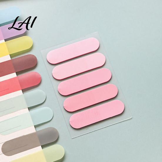 Clear Annotation Tabs 2 Pack Translucent Index Tabs Sturdy PET Rounded Corners Stickers Gradient Multi Color Memo Flags Self Adhesive for