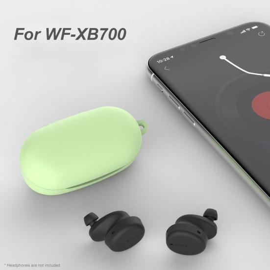 Earphones Case Solid Anti-drop Silicone Earphones Protective Case for Sony WF-XB700