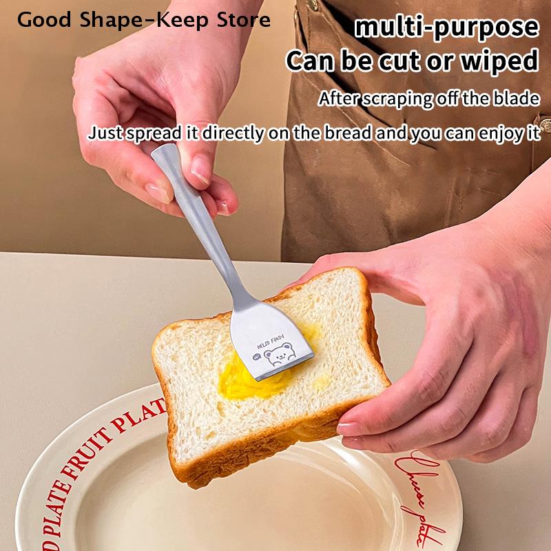 Butter Spreader Knives Stainless Steel Sandwich Spreader Butter Cream Cheese ScrapersCheese Cutting Multifunctional Shovel
