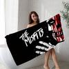 Punk Band M-Misfits Bath Towel Microfiber Soft Water Absorbing Breathable For Girl Kids Decorative Cartoon Beach Towel