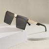 1111 New Fashion Eye Protection Square Metal Sunglasses Sunglasses Men's and Women's European and American Street Shots UV Protection