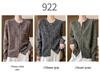 Women's Wool Cardigan with Zipper: Round Neck, Thick Marled Yarn, Autumn/Winter Style, Casual and Cozy Sweater.